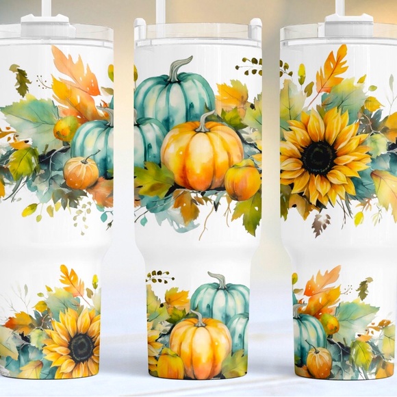 40oz Tumbler,Pumpkins Tumbler,Fall tumbler - Picture 1 of 1